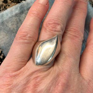 Silver ring, contemporary